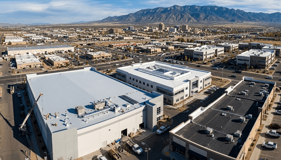 Commercial Roofing Solutions for Albuquerques Core Business Corridors by Rocky Mountain Roofing Services