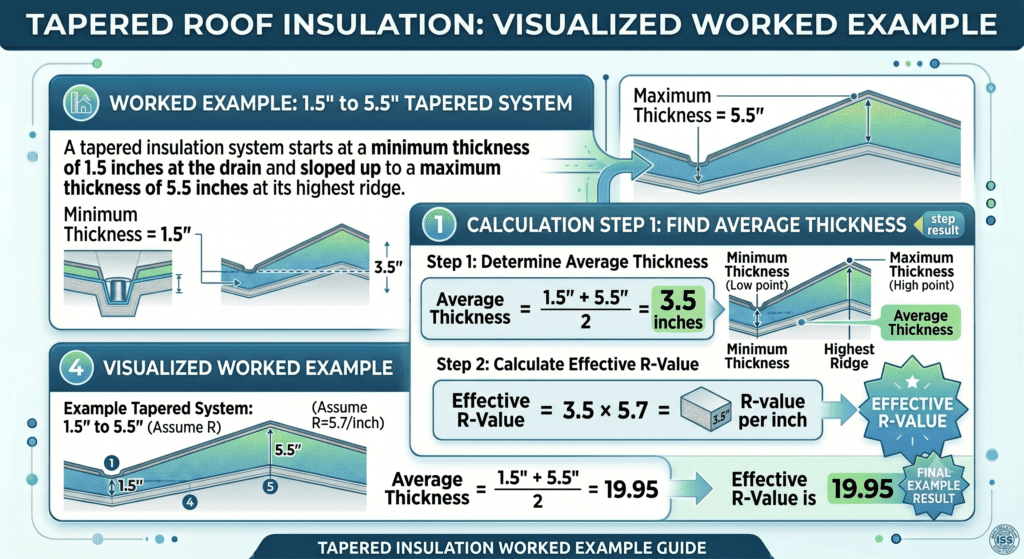 Tapered Roof Insulation Visualized Worked Example