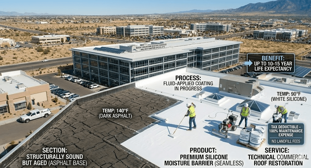 Technical Albuquerque Commercial Roof Repair and Restoration by Rocky Mountain Roofing Services