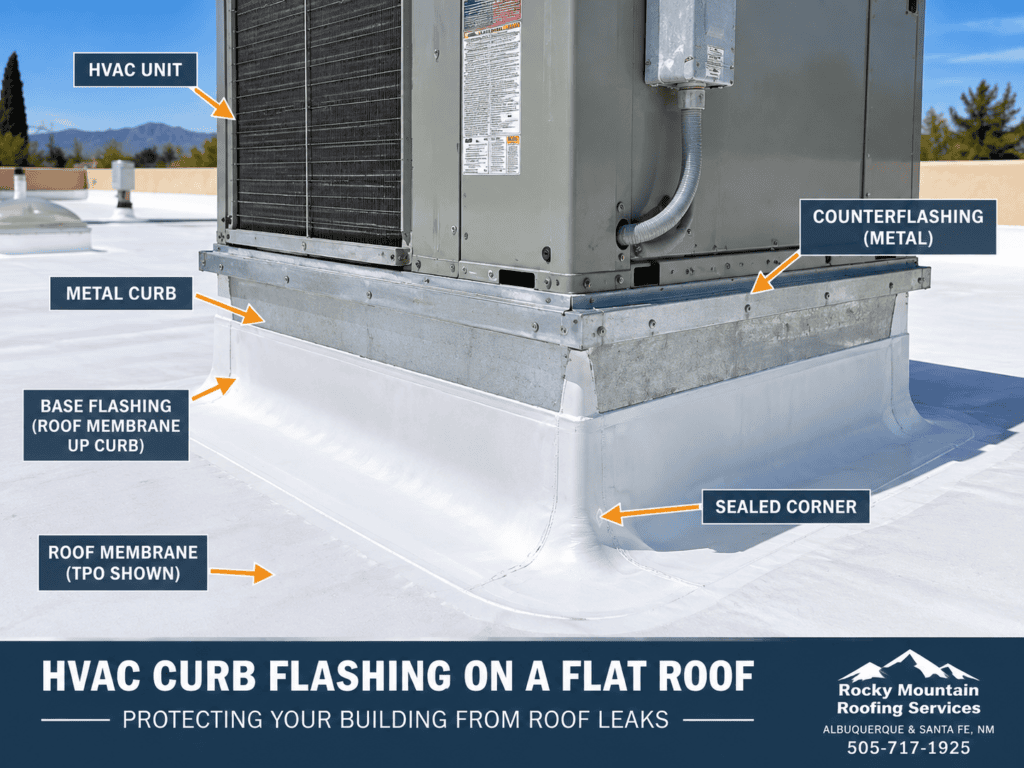 Why Is My Flat Roof Leaking Around an HVAC Unit?