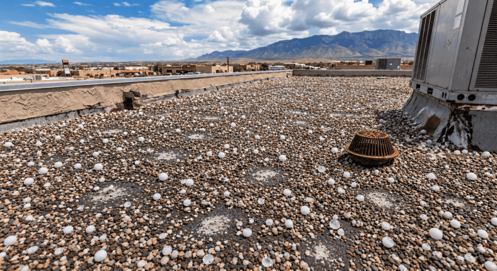 Can Hail Damage Modified Bitumen or Built-Up Roofing?